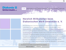 Tablet Screenshot of diakonie-aschaffenburg.de